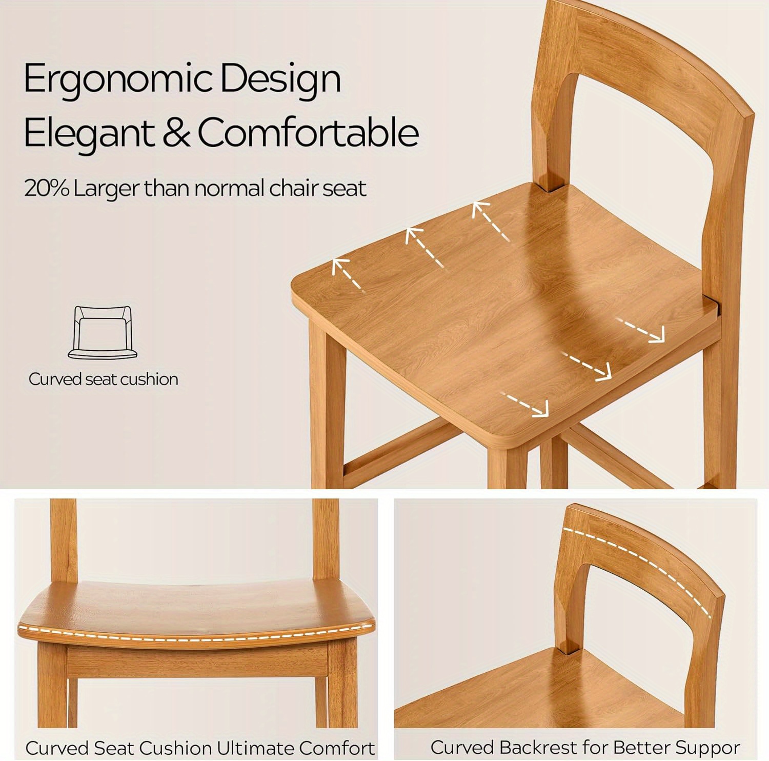 Counter Height Stools Set of 2, Farmhouse 25
