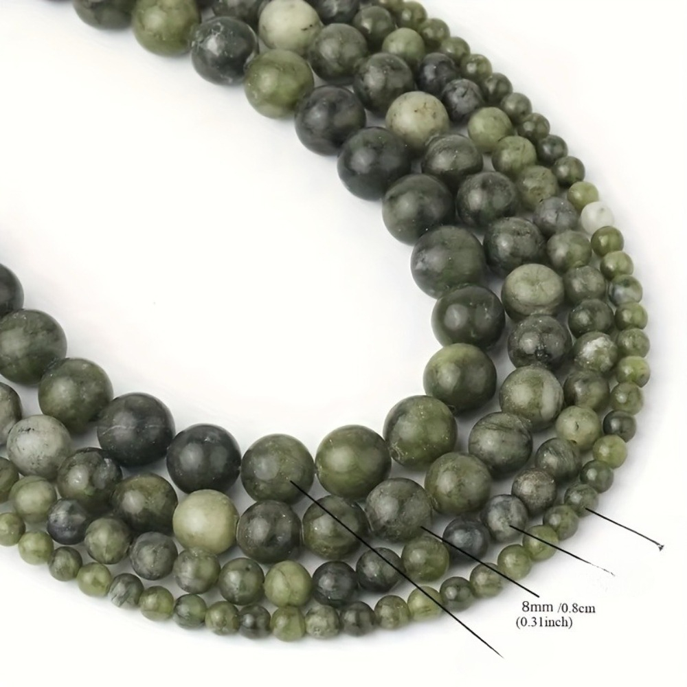 TEMU Perline Southern da 4/6/8/10mm - Pietre preziose adatte per di gioielli fai da te, tondi sfaccettati con base curva per bracciali, collane,