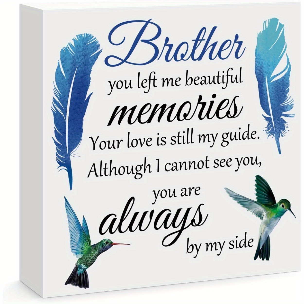 TEMU 2d Flat - Memorial 2d Pvc Tabletop Memorial | Classic Square Shape, Non-electric, Multipurpose Use