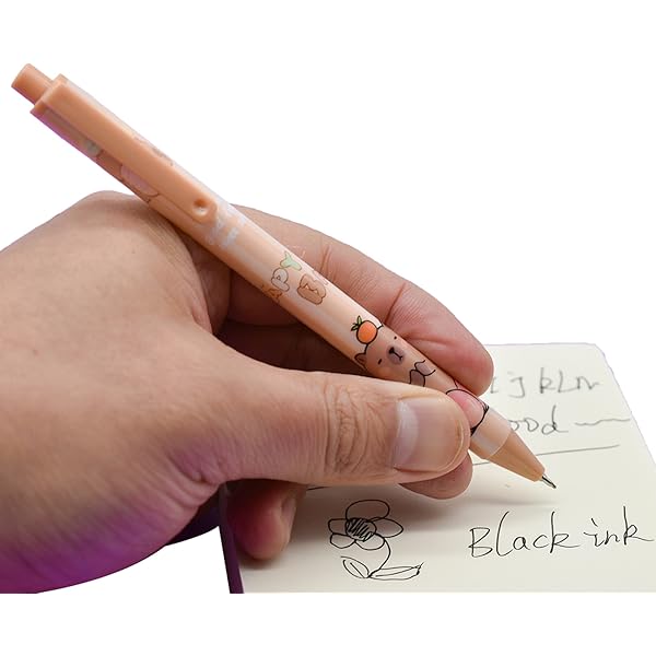 12pcs retractable capybara rollerball gel pens novelty cartoon animal pen black ink for school party office, cute gel pens, fancy pen, needle tip pens, school pens, cute pens bulk, office stationery, school supplies, novelty design, fun stationery, durable construction, fine point tip, retractable pens, students, stationery lovers Product details 4