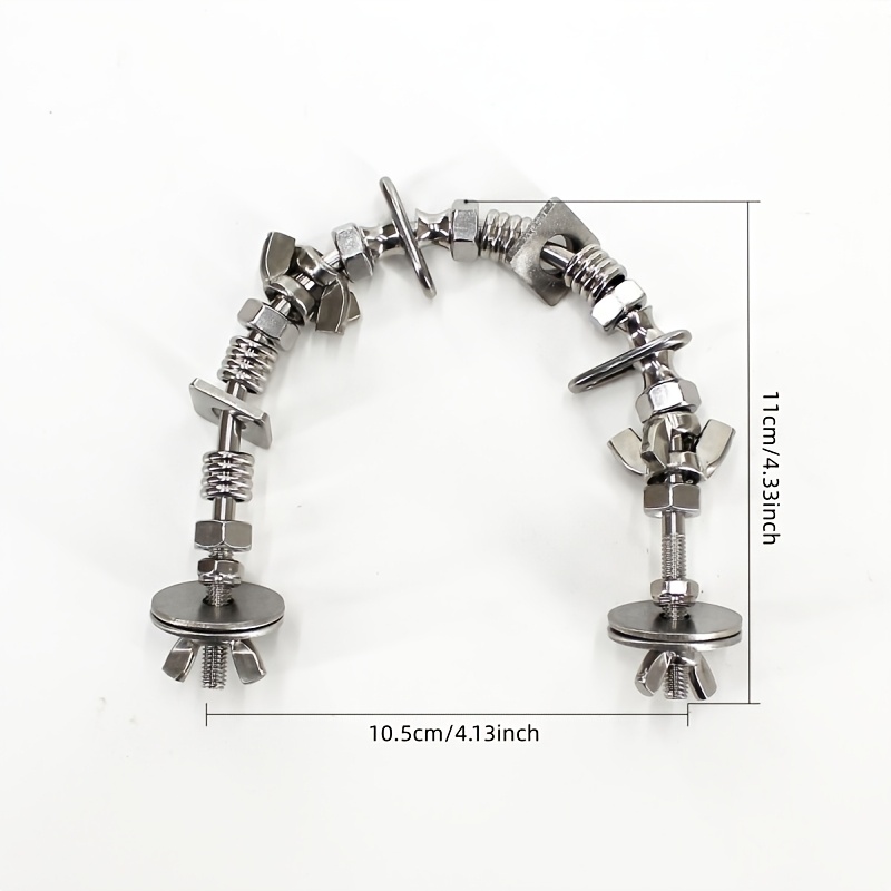 TEMU Stainless Steel Parrot Toys, Medium To Large Parrot Toys, Parrot Release Natural Chew Toys To Help Parrots Relax