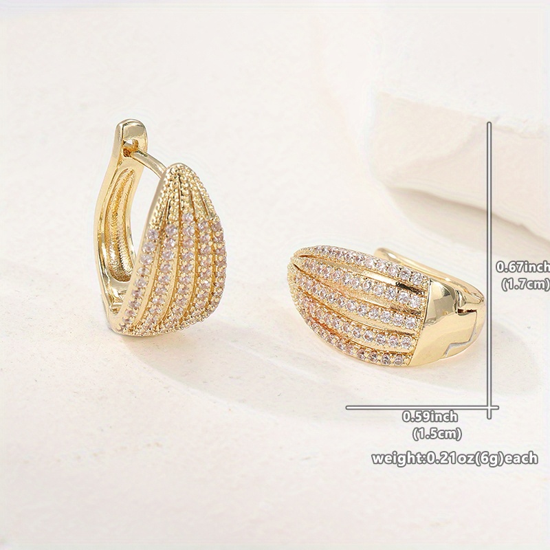 Women's Synthetic Zirconia Hoop Earrings