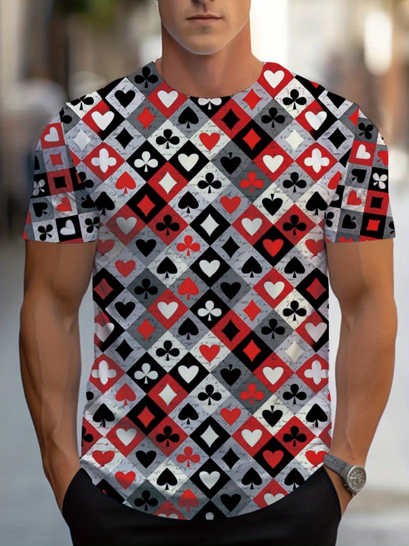playing card clothing sold on Temu United States