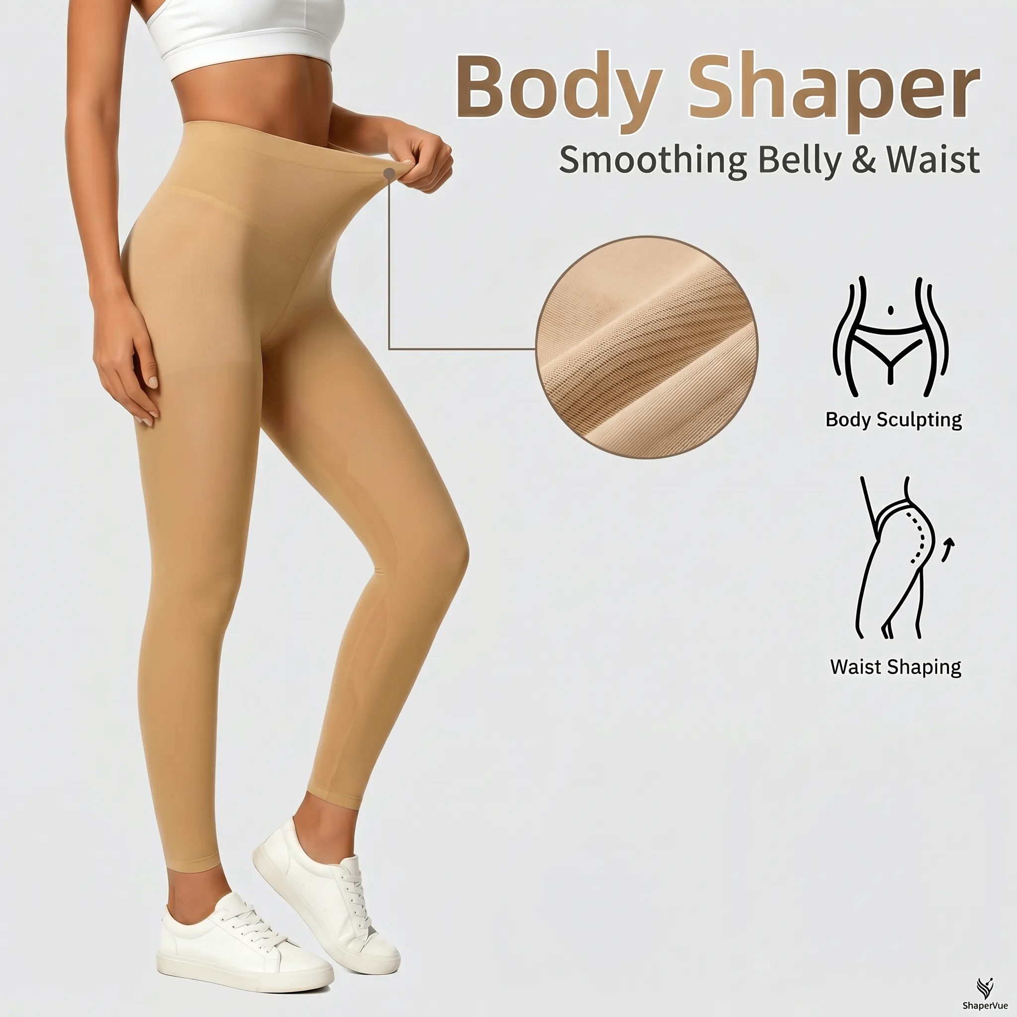 TEMU 1 par de medias de cintura para mujer con control de abdomen y levantador - Pantimedias sin costuras, ultraelásticas y transparentes con