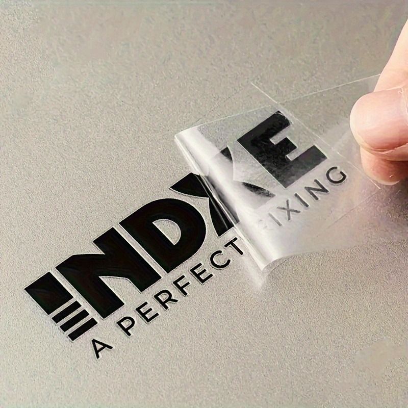 TEMU Custom Uv Dtf Transfer Stickers Personalized Logo Stickers And Wear-resistant Transparent Backing Paper No Cutting Diy Decorative Stickers
