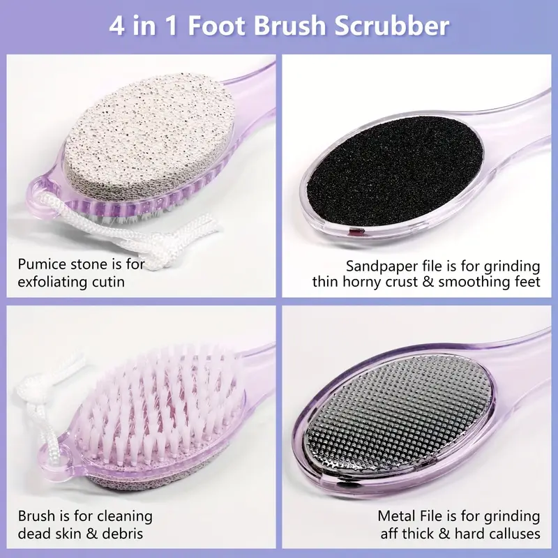 Joybuy 4 In 1 Foot Care Stone, Pedicure Exfoliate Remover, Callus Brush Pumice Scrubber Pedicure Exfoliate Remover Joybuy 4 In 1 Foot Care Stone, Pedicure Exfoliate Remover, Callus Brush Pumice Scrubber Pedicure Exfoliate Remover