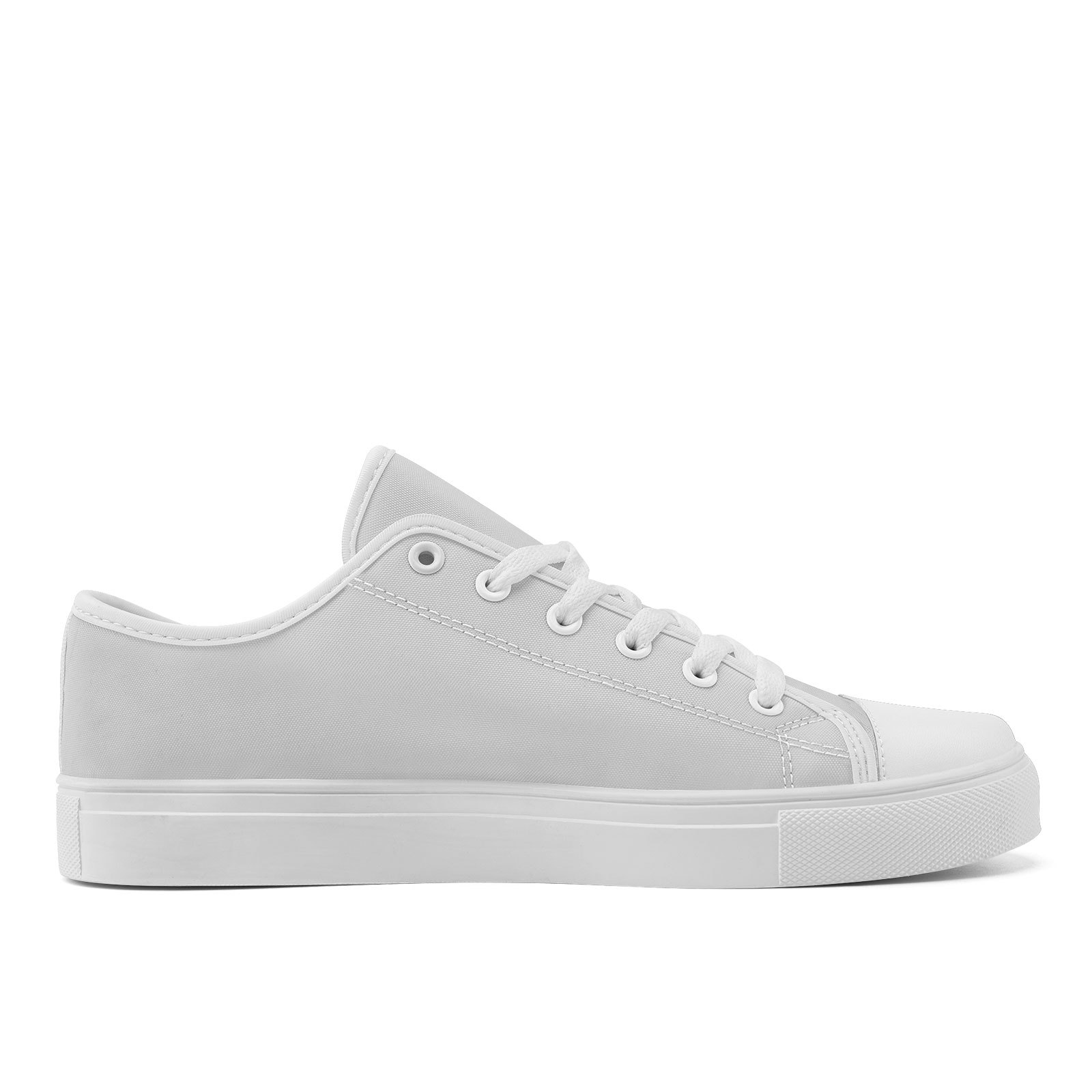 Men's Light Grey/Black Low-Top Sneakers with Cushioned Sole