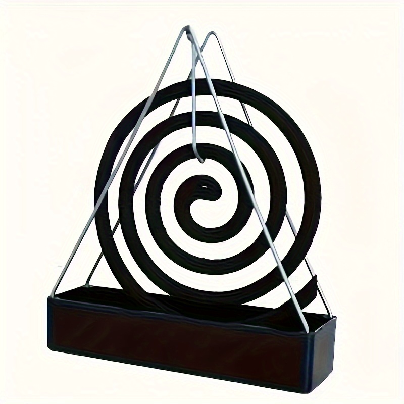TEMU 1pc Random Color Elegant Coil Holder- Metal Hanging Ash Catcher, No Electricity Needed, Incense Holder With For Summer Decor, Incense