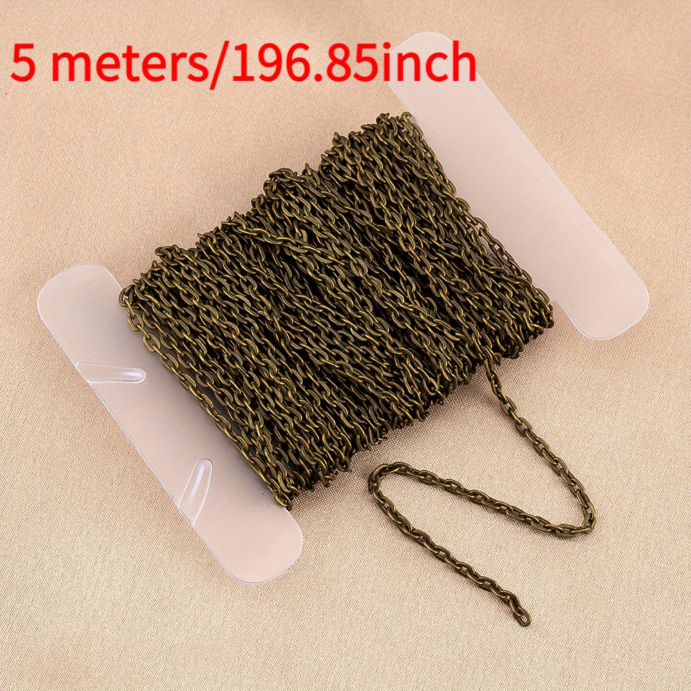 Image of 5 Meters Fashionable Metal Chain For Necklace Bracelet Jewelry Homemade Jewelry Chain Additions