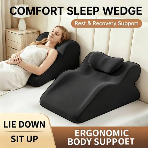 multifunctional ergonomic bed backrest pillow multi position back and leg support lazy cushion comfortable prone sleeping pillow suitable for reading gaming tv relaxing on bed or sofa an for bedroom apartment and home