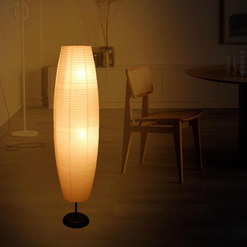 

Elegant -inspired Rice Paper Floor Lamp Shade - 43" Tall, , Easy To , Modern For Living Room & Bedroom Decor, Lamp For Bedroom