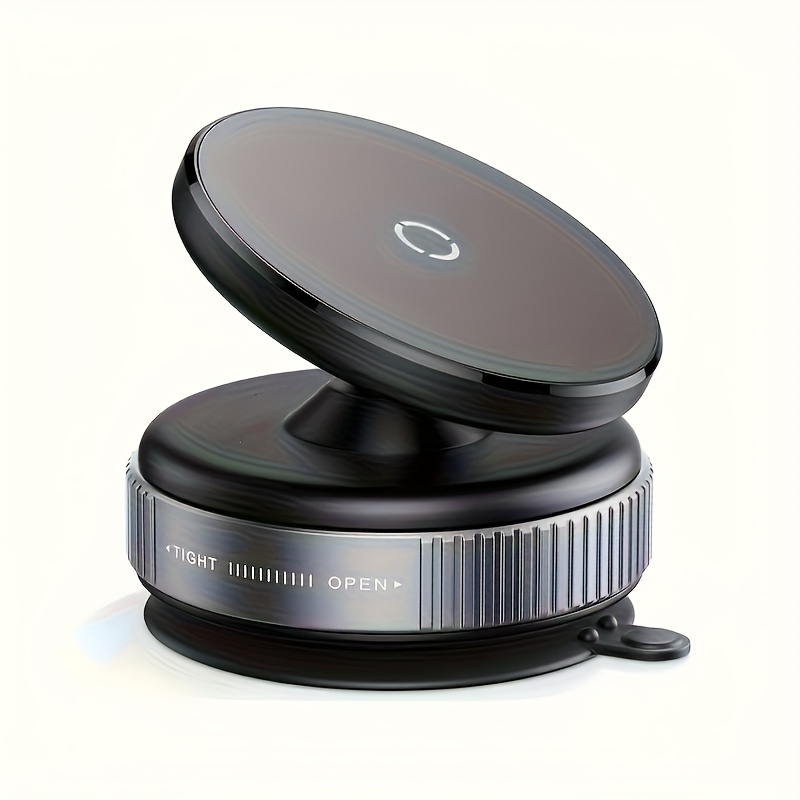 TEMU 20251 Portable 360 Degree Rotating Vacuum Magnetic Phone Holder, Suitable For Car/gym/mirror/smooth Surfaces, Universal Compatible With All