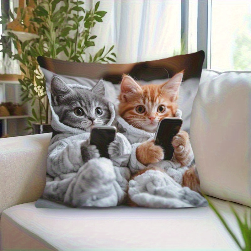 Image of 1pc Of Bohemian Style Short Pillow Cover, Suitable For Decorating Living Rooms And Bedrooms, Perfect For Home Decor (pillow Insert Not Included)