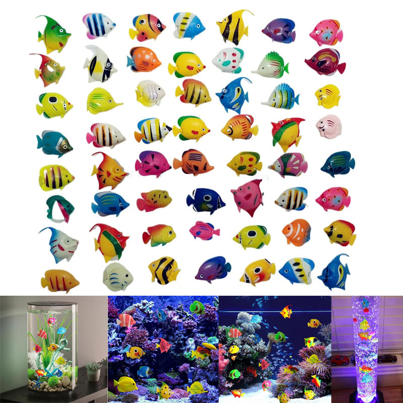 

15pcs Realistic Moving Artificial Fish, Floating Decorations, Plastic Aquarium Ornaments, Bathroom Toy