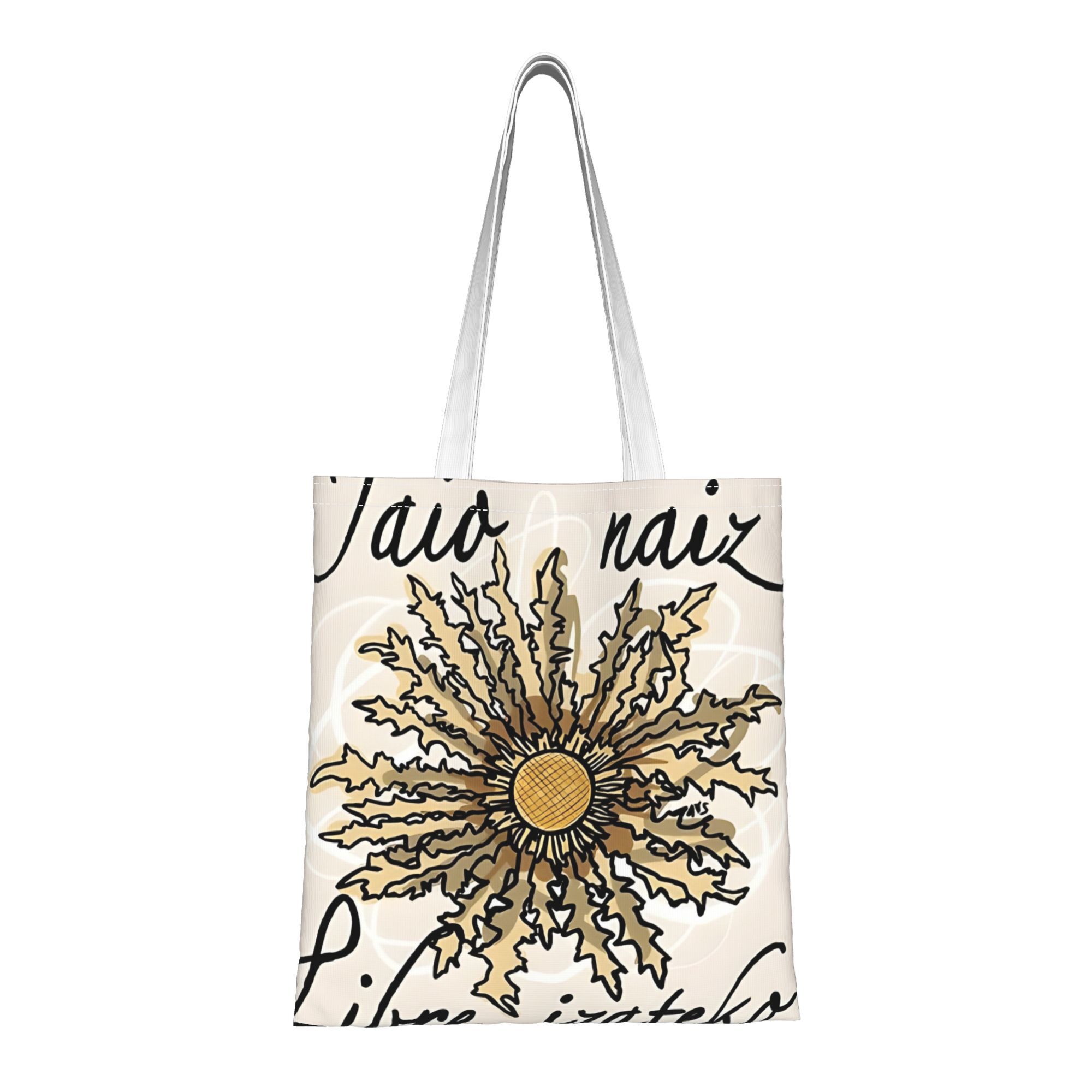 TEMU Bolso Tote Diario con Ilustración de de con Asa para Compras