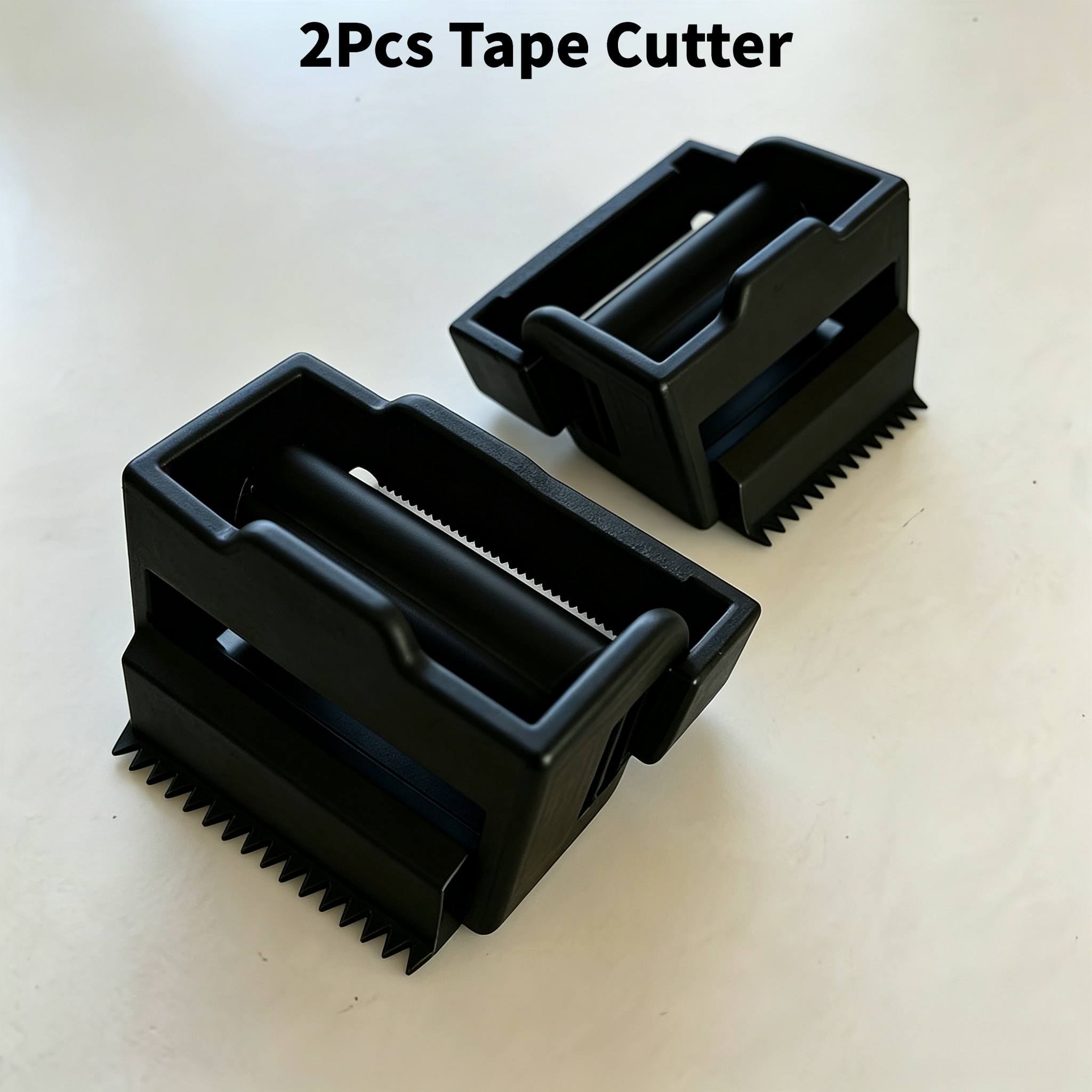 TEMU 2-pack Tape Dispeners, Compatible With Tapes Up To 50mm In Width. Suitable For Packaging And Quick Sealing Applications. Used For Packaging,