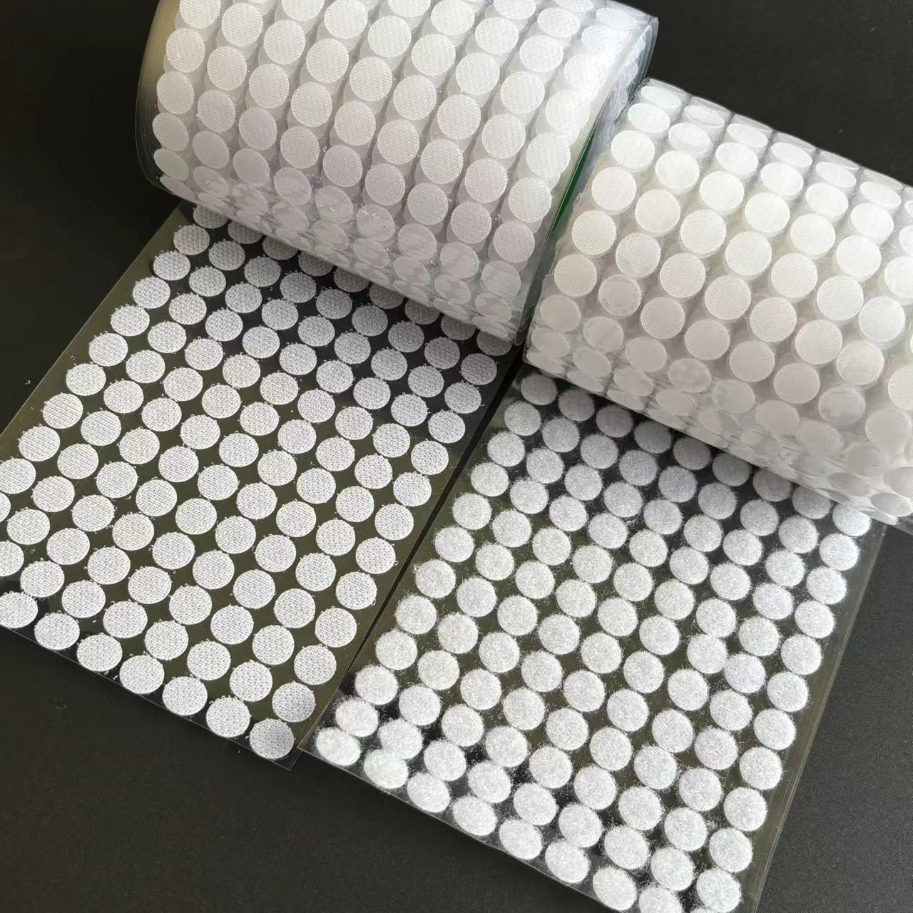 TEMU 1008 pezzi (504 pezzo) di punti autoadesivi a gancio e anello - Nastro in nylon da 10mm/0.39 pollici per l'organizzazione , dell'ufficio e della