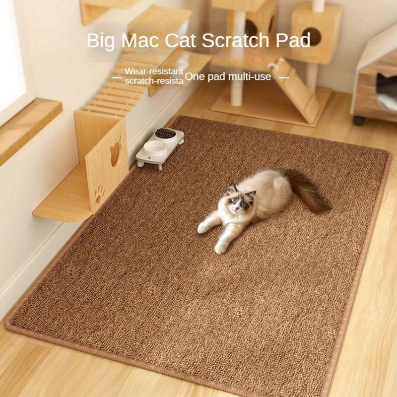 

Cat Mat - Hemp, Non-slip, Waterproof, Wear-resistant, Pet Scratching Pad For Cats, Unassembled Cat Furniture