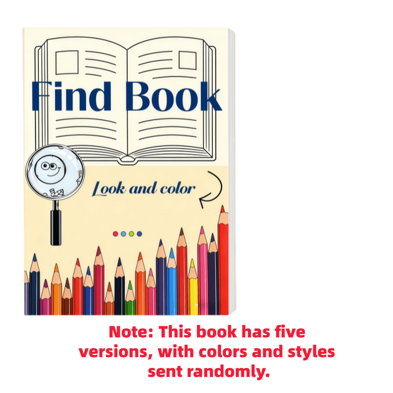 Image of Adult Books, Interactive Hidden Item Books, Books For , Adult , Attention, Observation Skills, Coloring Puzzles For Training, Adult Party Gifts (random Color Patterns)