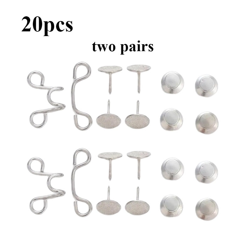 20pcs Women's Belt Adjustable Tightener, Quick Belt Invisible Adjuster Combination Set, Easy Metal Needle For Jeans, Very Suitable For Jeans Waist Size Adjustment