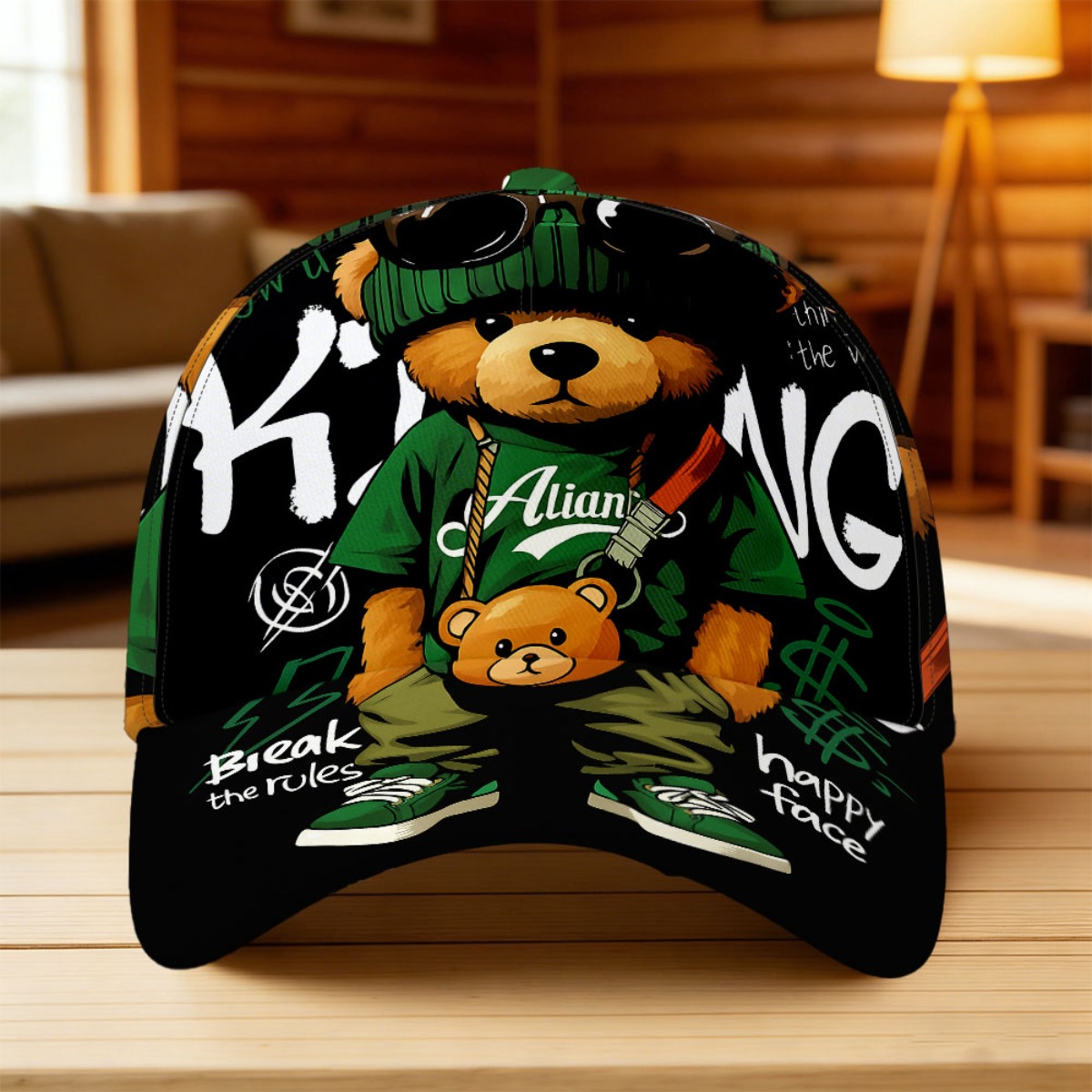TEMU Cappellino da baseball 1 pz con stampa King - Cappello da pap� stile streetwear retr簷 con chiusura a fibbia, e traspirante per , lavabile in