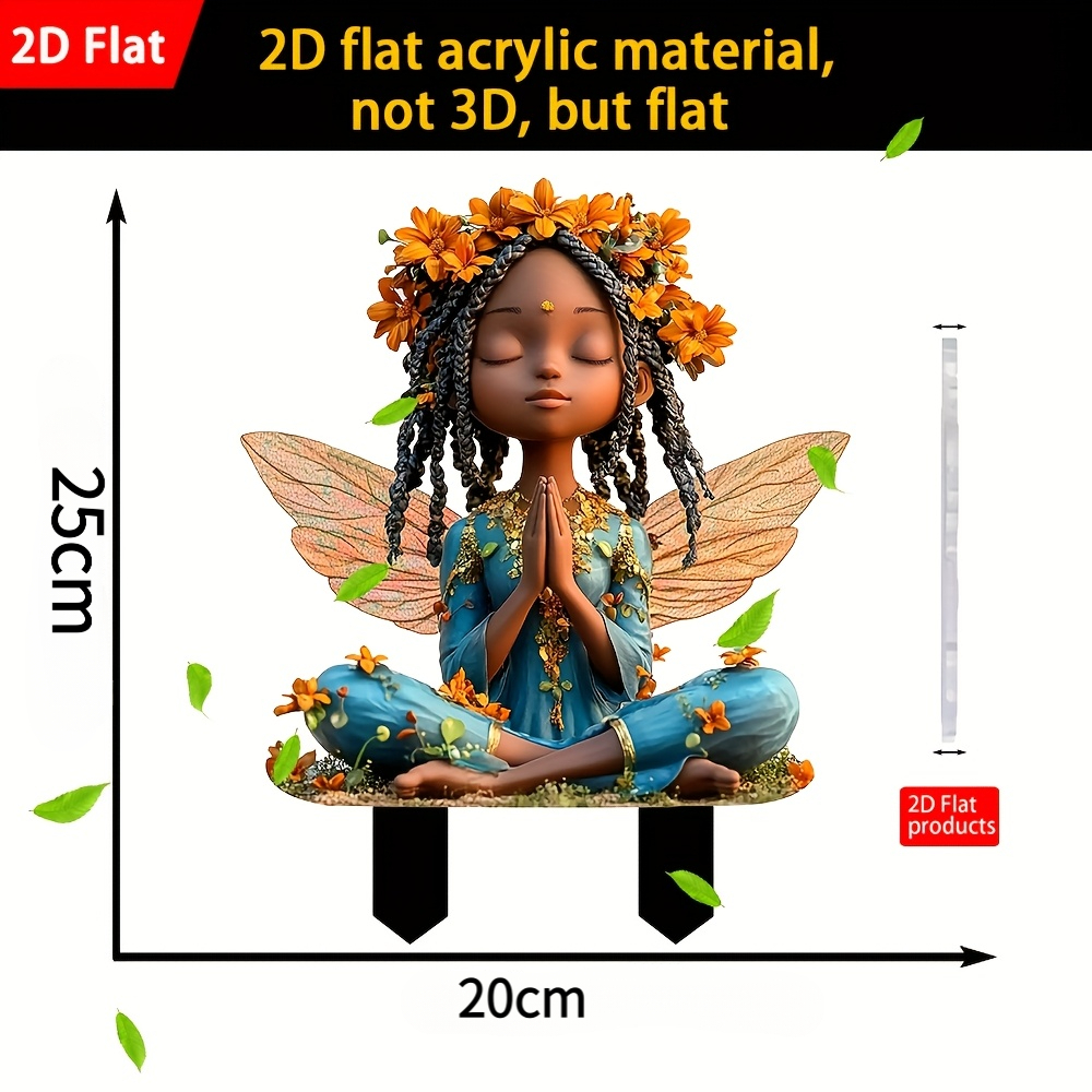 TEMU 2d Flat, [2d Flat] 2d Flat Printed Acrylic Animal-themed , No Electricity Required, Suitable For Front Yard And Garden Display, Ideal Gift For ,
