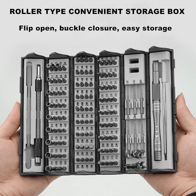 

128pcs In 1 Precision Screwdriver Set - Magnetic Manual Screwdriver Tool Set, Be Used For The Repair And Disassembly Of Digital Cameras/ Watches/ Glasses/ And Other Devices