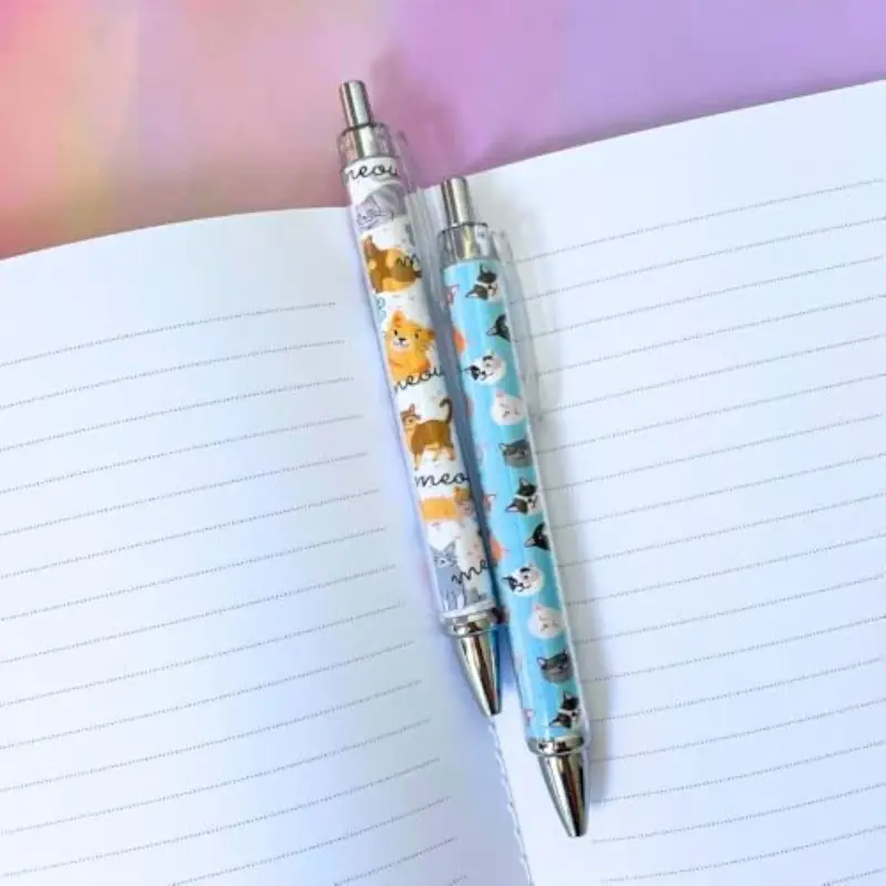 10pcs cat ink pens set cute kawaii funny cats kitty themed paw ballpoint gel pen school stationary notebook diary for women lovers office worker supplies stuff clipboard decor desk accessories gifts, office supplies, school stationery, accessories, whimsical stationery, fine point tip, retractable pen, catthemed gifts, gel pens, office workers, women gifts, student stationery Product details 5