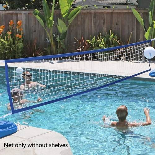 1 set this swimming pool volleyball net set is suitable for above ground pools and is a portable water volleyball game toy that provides fun and entertainment in the pool