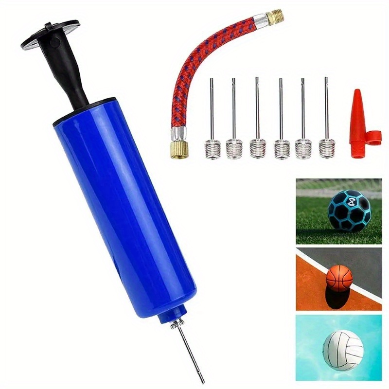 

1pc Pe Material Flexible Hose Ball Pump - Portable Hand Inflator For Basketball, Football, Volleyball - Pump With Handle