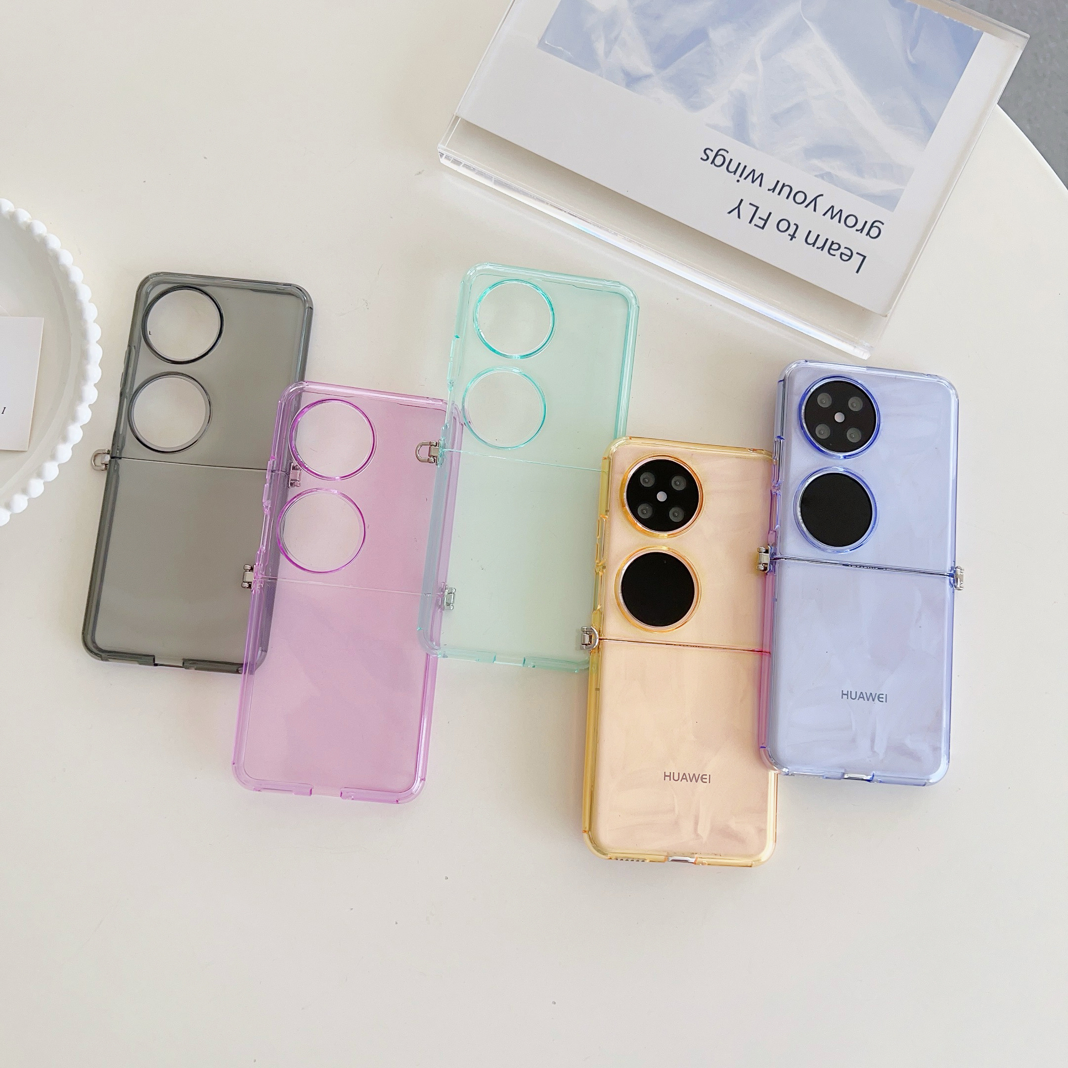 oupeigar For Motorola Razr+ (Plus) 2024 Case, Hinge Protection & HD