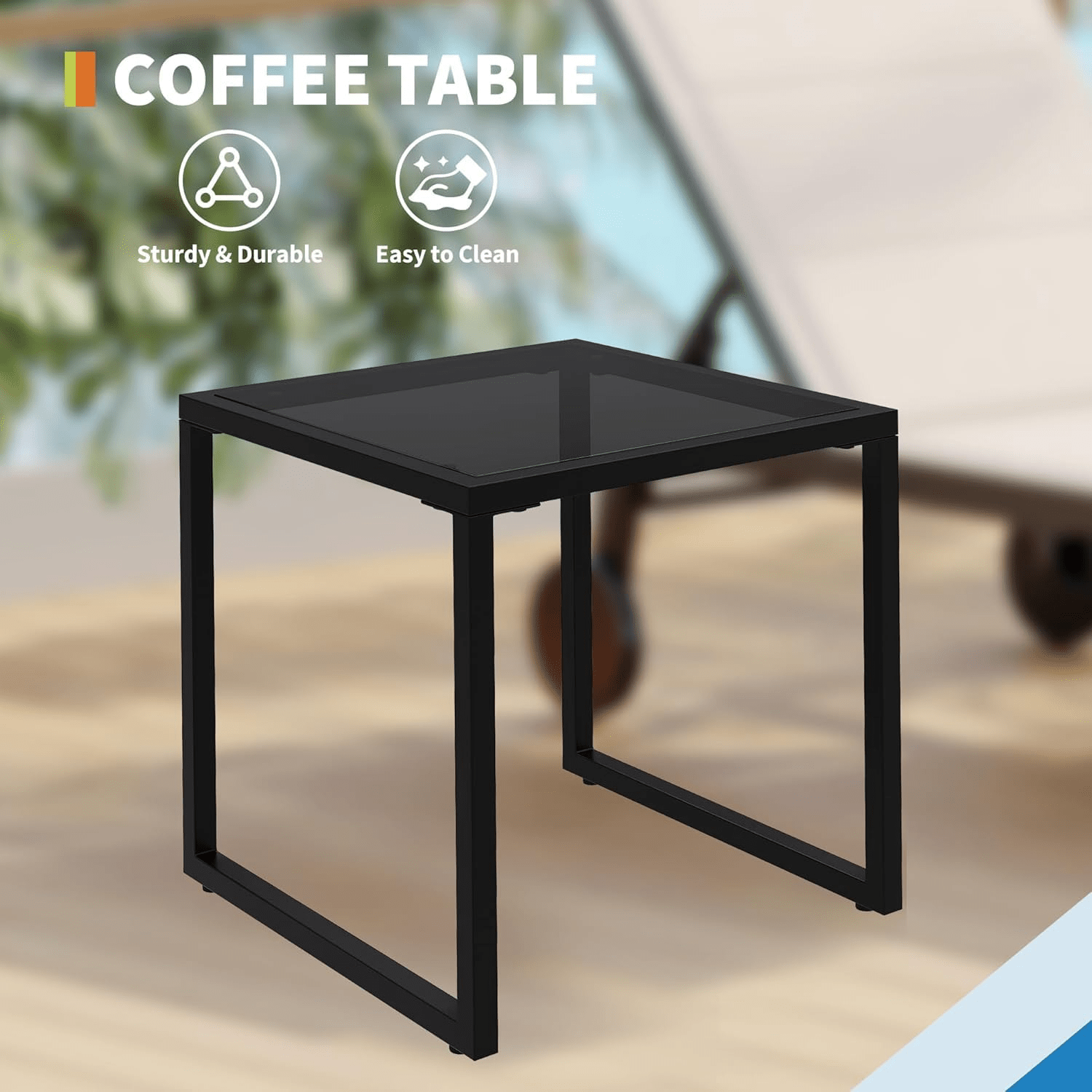 XH103 Recliner Collection Featuring 2 Cozy Chairs And 1 Robust Table, Made from Long-Lasting Textilene Fabric And Iron Tubing for Outdoor Leisure