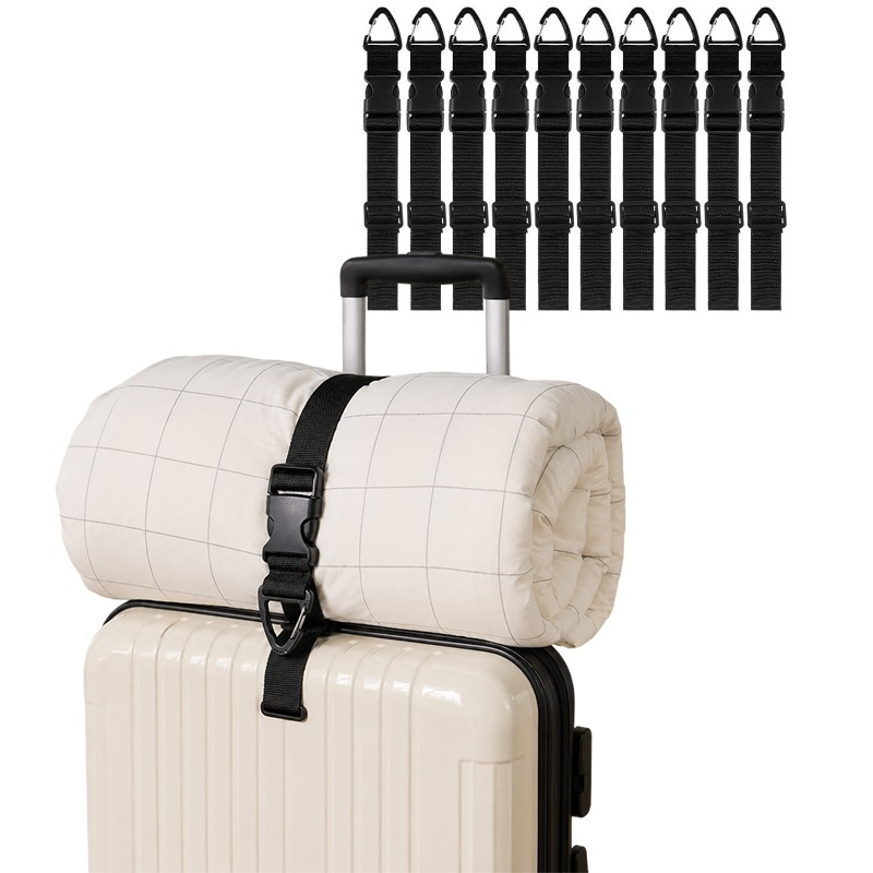 TEMU 10 Pack Heavy Duty Adjustable Extension - Black Durable Polypropylene Cable Holder - For Studio & Garage Organization - Tool Belt - Secure Cord