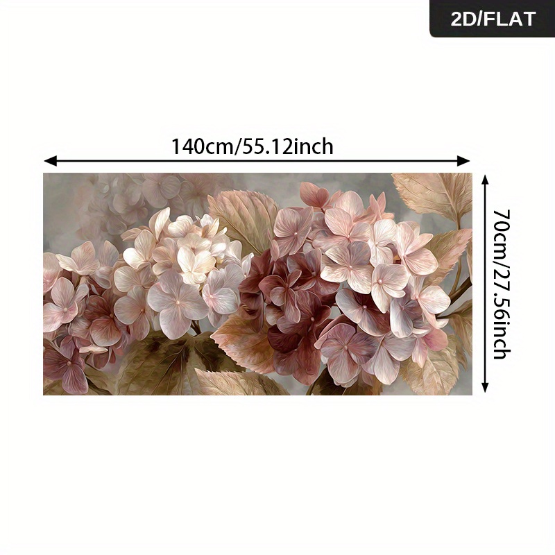 TEMU 2D Piatto 1pz 27,56*55,12 pollici/70cm*140cm Stampa Astratta Senza Cornice di Fiori di in da Parete Tela Pittura per Soggiorno Poster Moderno su