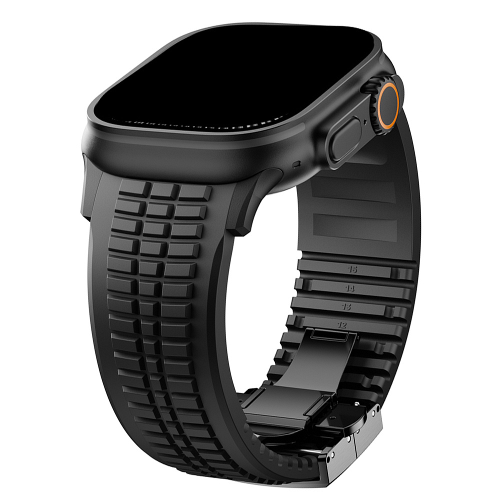 Silicone Sports Band for Apple Watch Ultra 3, 2, 1, 49Mm Series 10, 46Mm, 11, 10, 9, 8, 7, 45Mm. Men'S Business Strap for Iwatch 6, 5, 4 SE3, 44Mm Bracelet