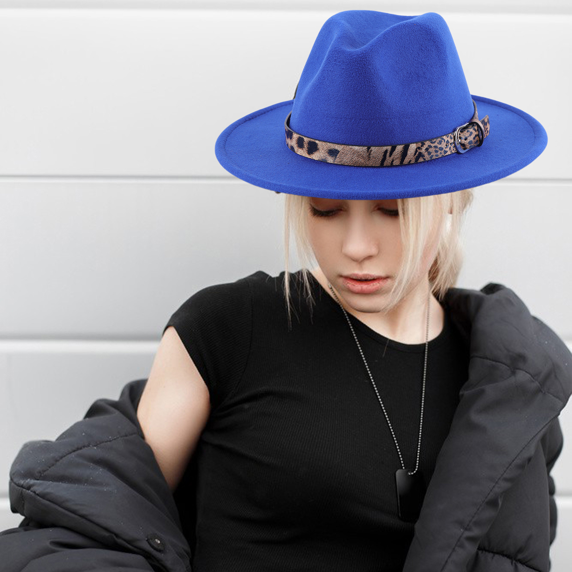 cowboy hat leopard print band lightweight - Temu display picture 1