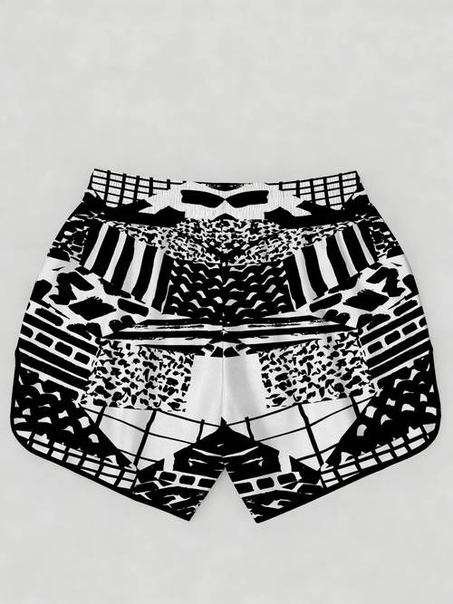 3D Pattern Boxing Fitness Sports Underwear, Lightweight Training Shorts, Suitable for Muay Thai