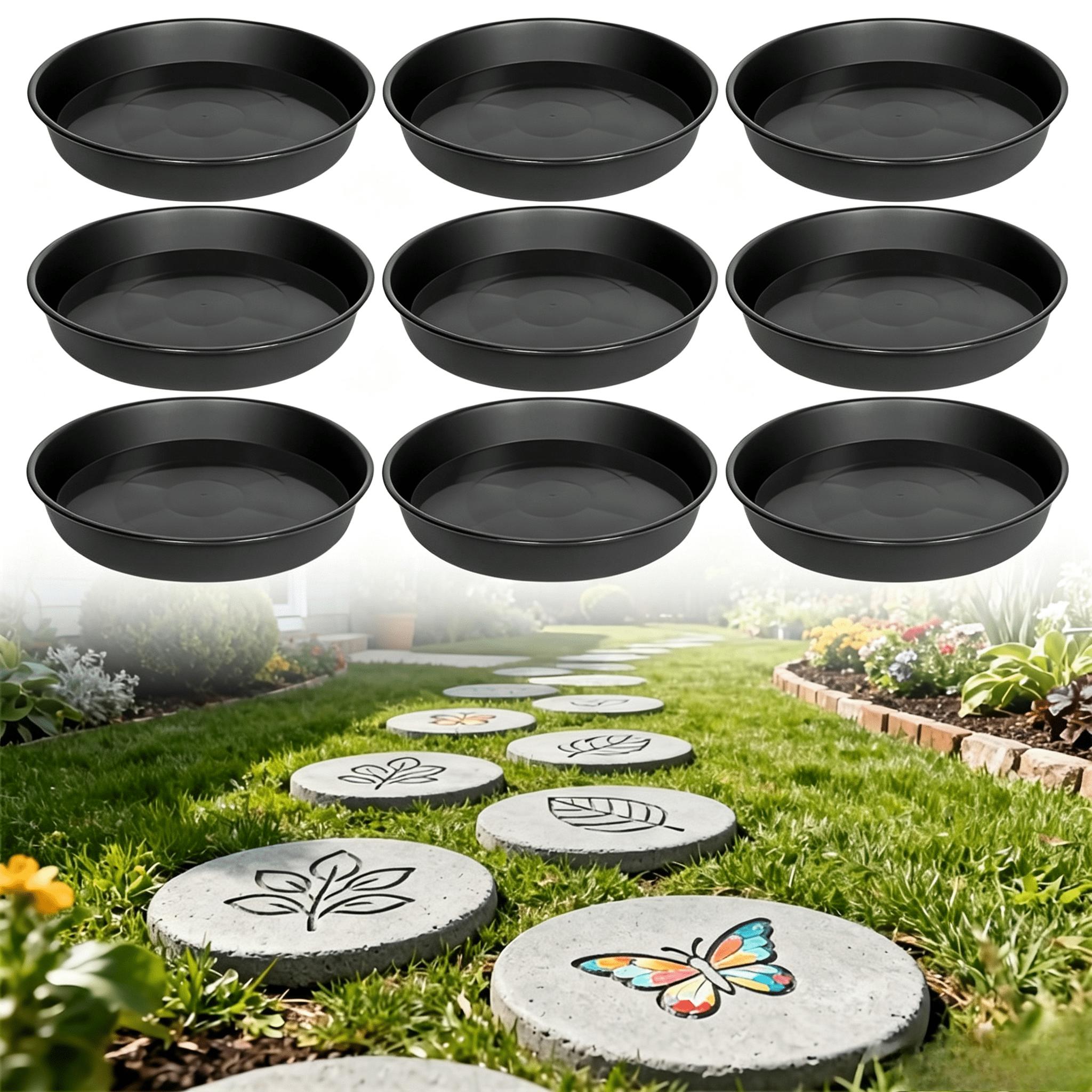 TEMU achetons 9 moules pour pavés, moules circulaires en béton plastique pour machine à pavés, sous réutilisable, pour d'allées de jardin, de