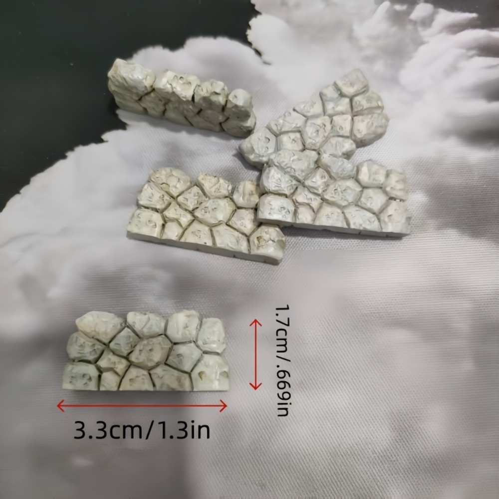 Mini Stone Wall Model Scenery Building Blocks