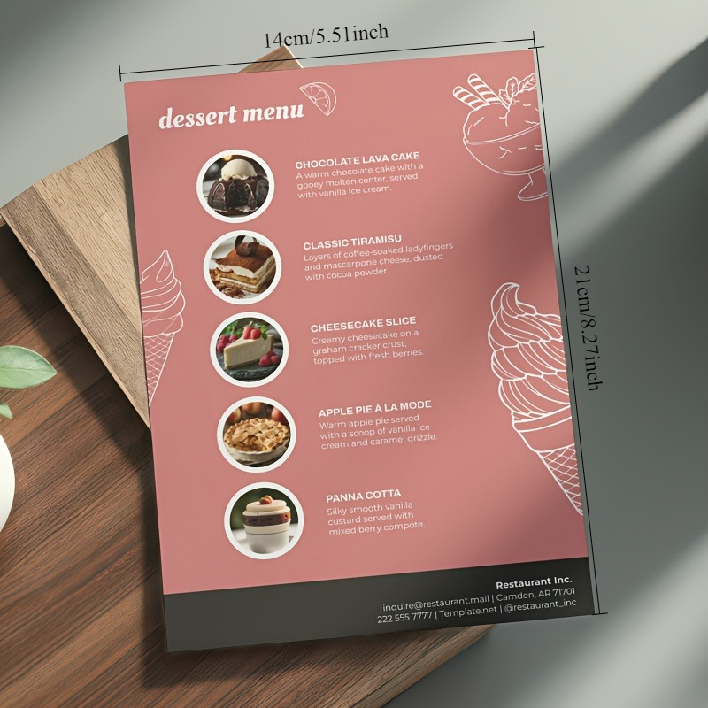 Custom Brochure Printing for Price Lists & QR Code Menus