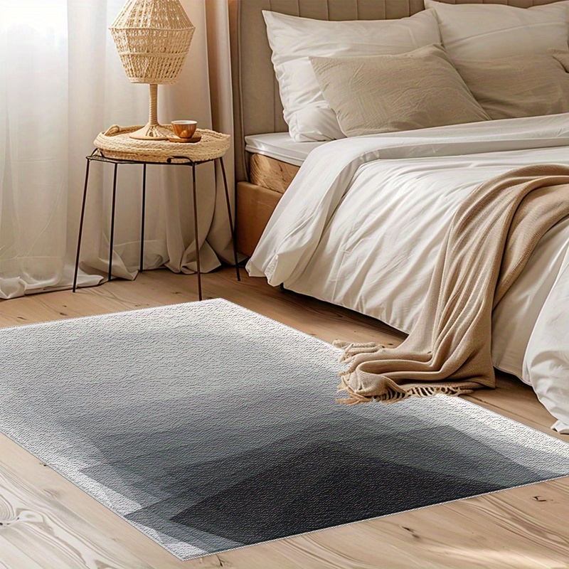 TEMU 1pc Transparent And Stacked Rectangular Patterned Front Door Mat, Durable Welcome Mat For Outdoor And Indoor Use, Suitable For , Bedside,