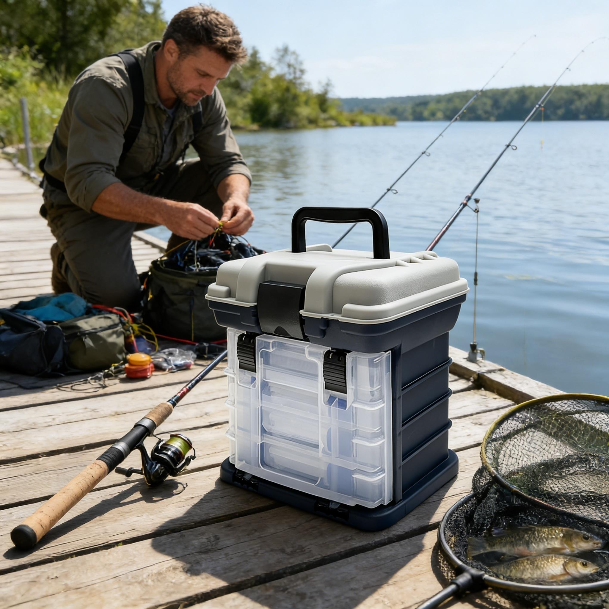 cheap sea fishing tackle box Tackle Box Sea Fishing Equipment Fishing Tackle Boxes Sold On Temu United  States