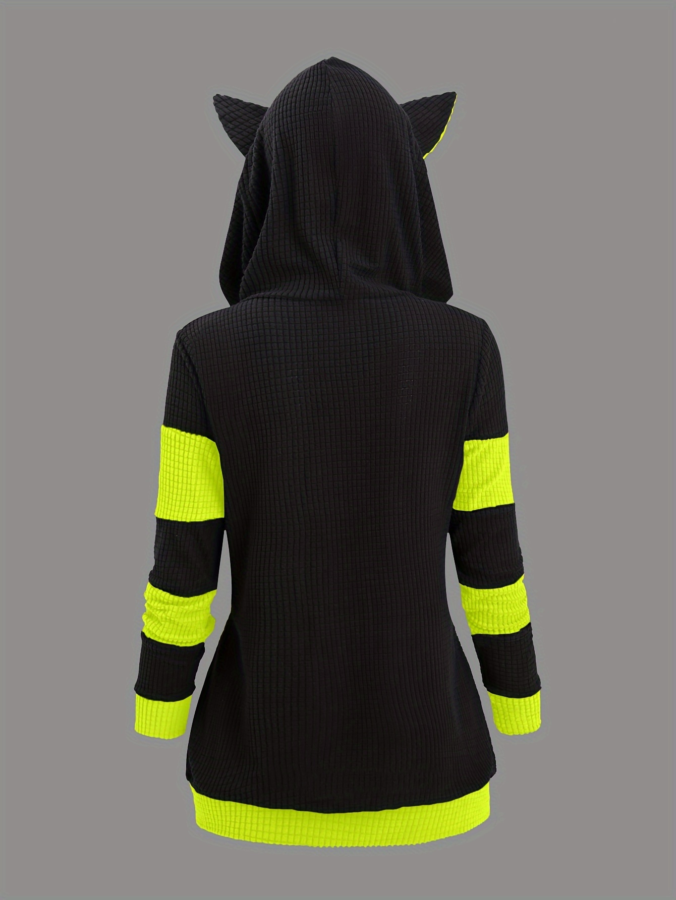 Capuchontrui voor dames, groen, hoodie voor dames, kawaii