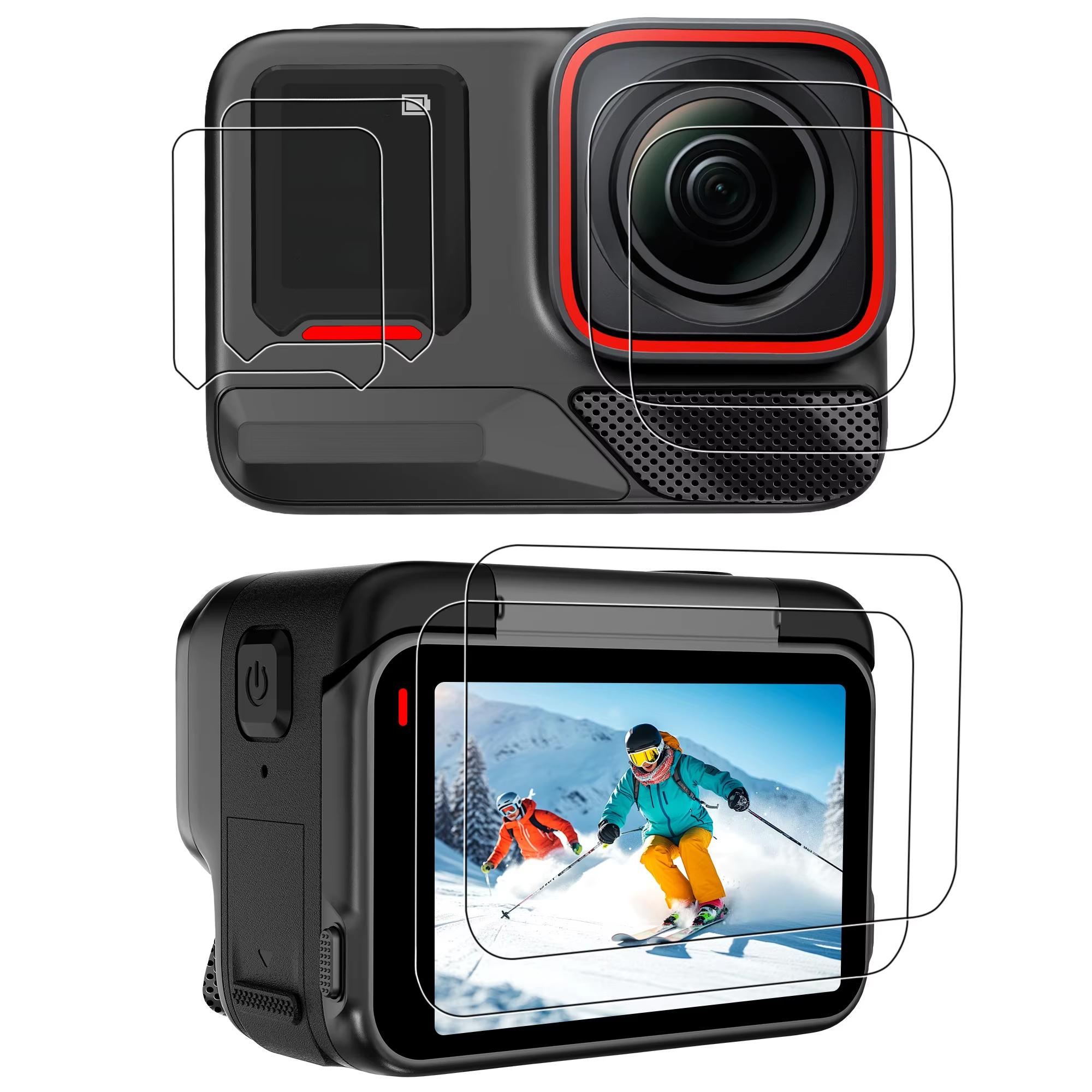 TEMU Set da 6 pezzi: 2 protezioni per in vetro temperato + 2 protezioni per lente della fotocamera + 2 protezioni secondarie per . Le protezioni