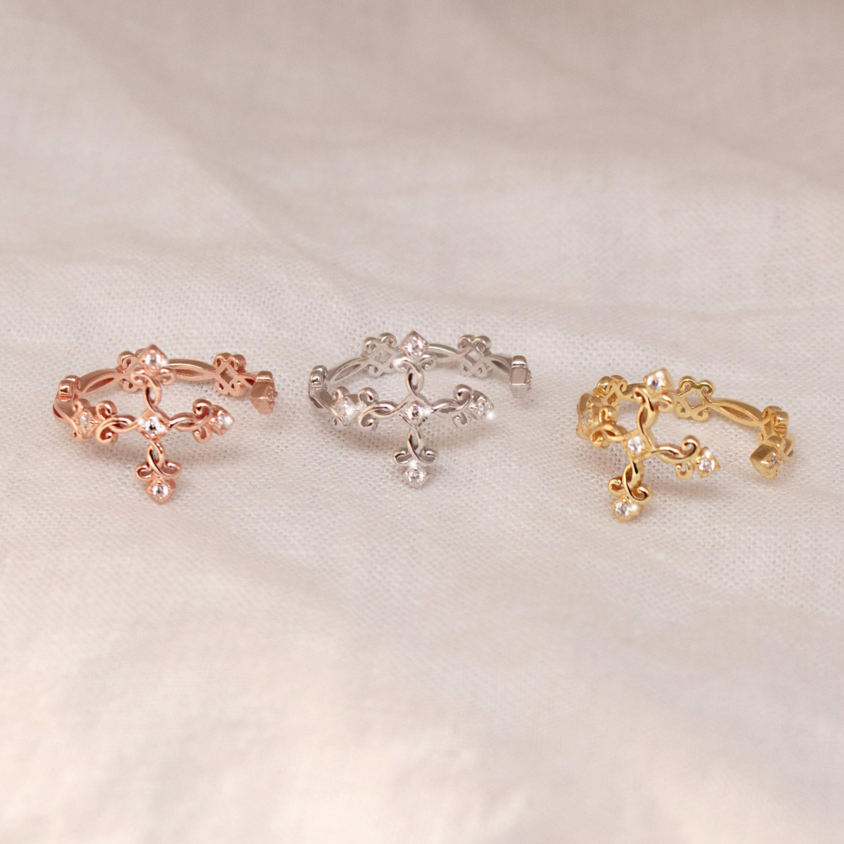 Adjustable Cross Ring, Perfect Gift for Teenagers