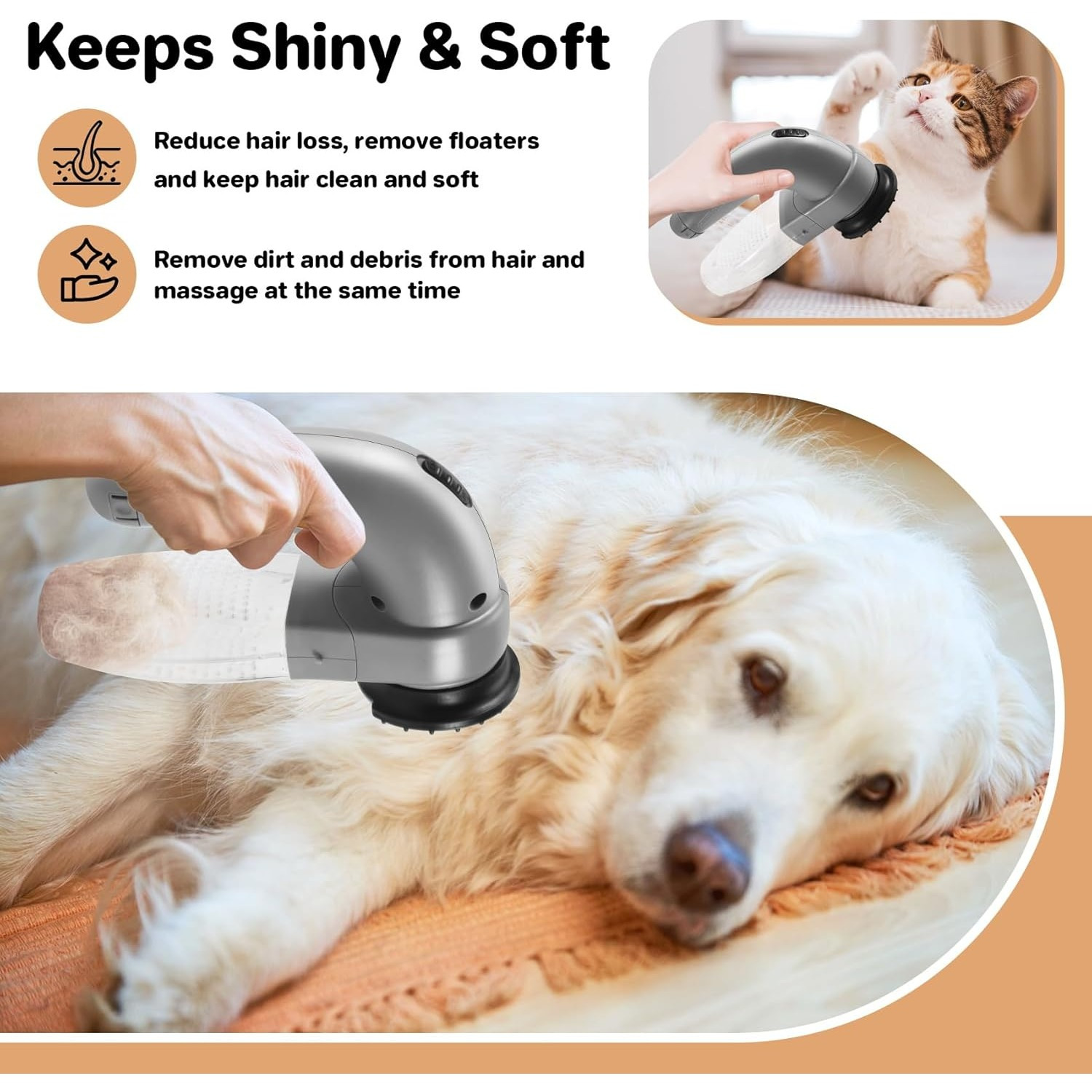 Dog Grooming Kit & Dog Hair Vacuum,15000 Pa