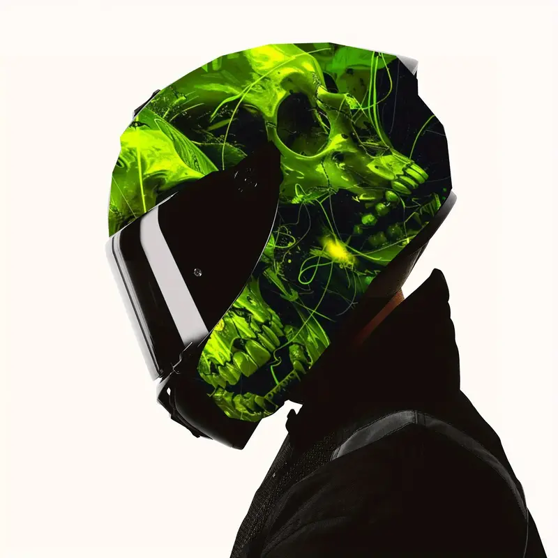 glowing skull pvc motorcycle helmet vinyl wrap self - Temu glowing skull pvc motorcycle helmet vinyl wrap self - Temu