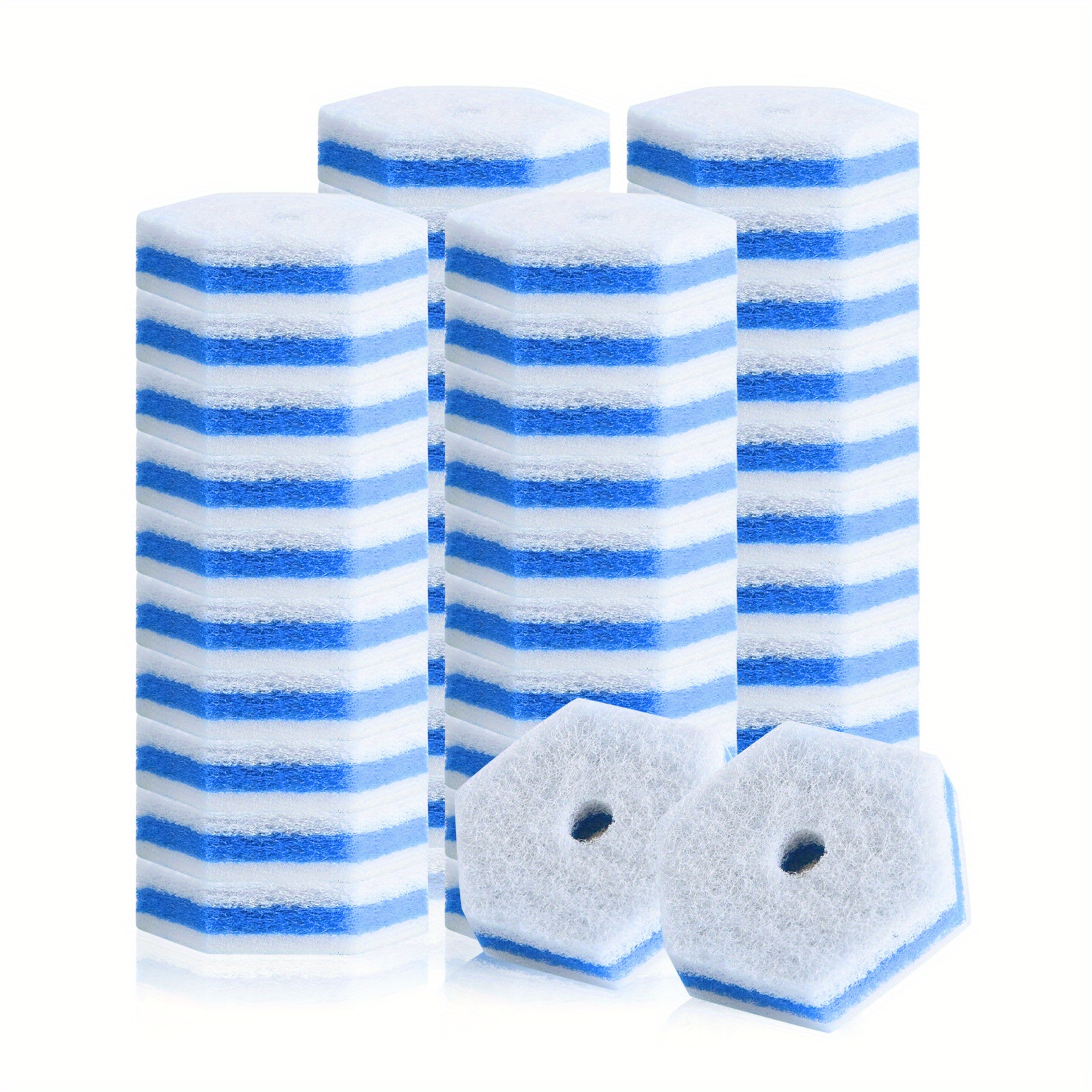 40 60pcs soft disposable toilet cleaning stick refill portable plastic toilet cleaning supplies details 0