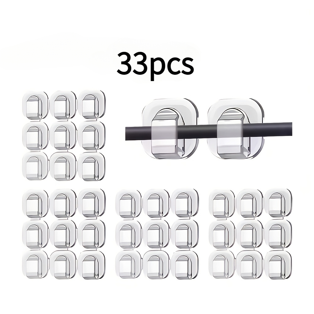 TEMU 33/51/69 piezas Clips Decorativos para Luces de Exterior, Ideales para Colgar Luces, Guirnaldas de Luces y Artículos para de Jardín - Clips de