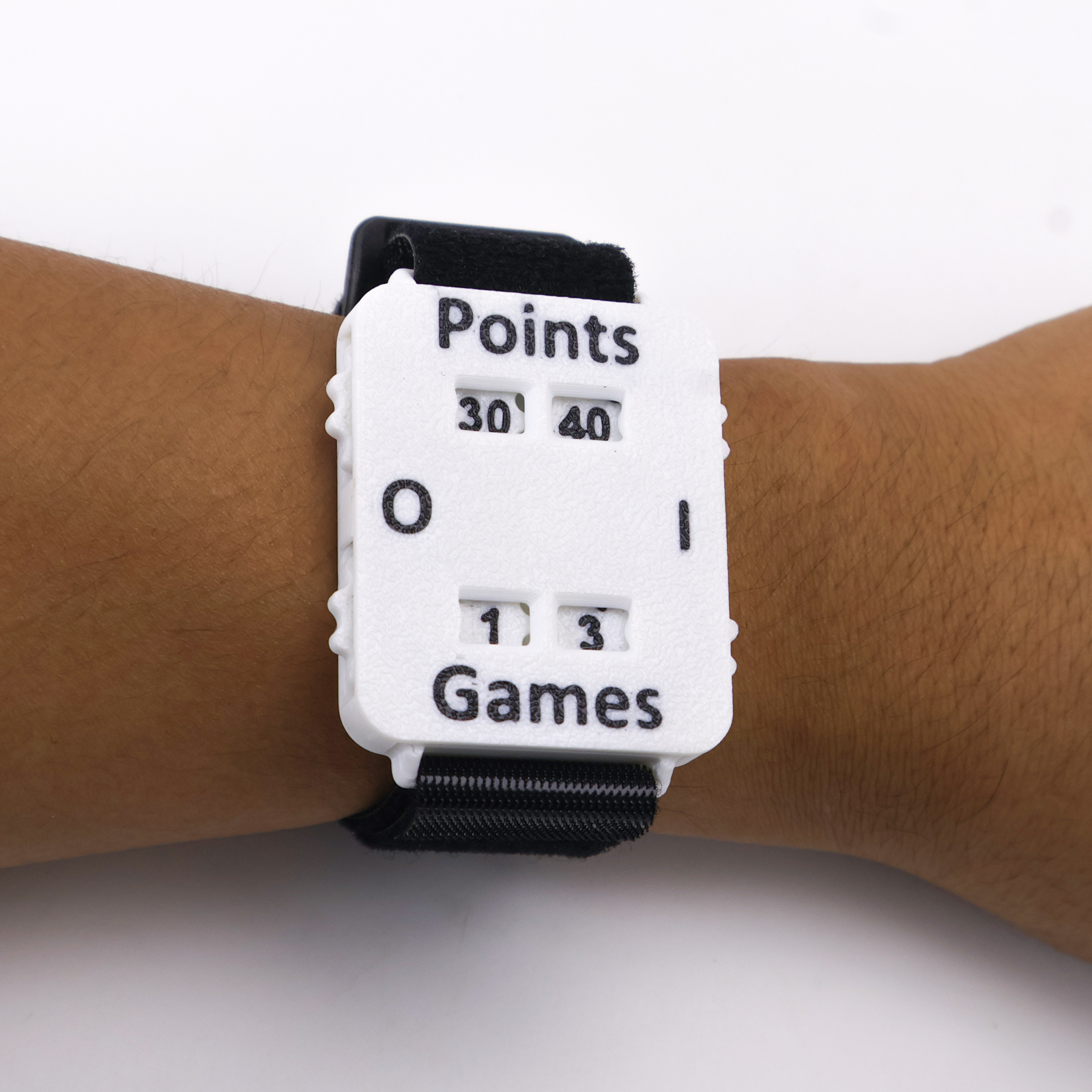 E-shop Multifunktionales tragbares Cricket/Tennis/Paddle-Punktband – Sofortiger Punktezähler, Armbandzähler mit Gedächtnisverlust-Prävention